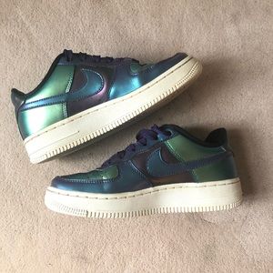Metallic Nike Air Force Ones